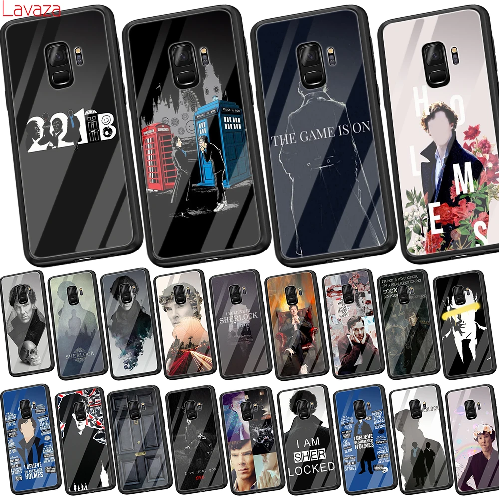 

Lavaza 221B Sherlock Holmes Tempered Glass Soft Case for Samsung Galaxy S8 S9 S10 Plus Note 8 9 A30 A50 A70 Cover