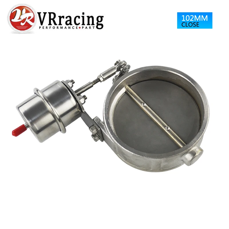 

VR RACING - NEW vacuum Activated Exhaust Cutout Cut Out 4" 102MM Close Style with ROD Pressure: about 1 BAR VR-ECV06+ROD