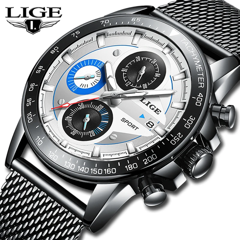 Reloj hombre 2019 lige Top Роскошные Брендовые мужские водонепроницаемые часы ультра тонкий Дата наручные часы мужской хронограф кварцевые часы в стиле кэжуал купить на AliExpress