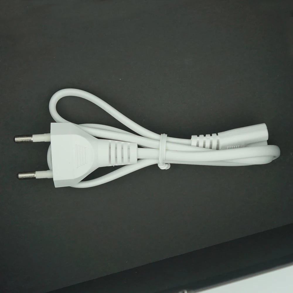 0.6M 2-Prong Pin AC EU Power Supply Cable Cord high Quality Lead Wire Power Cord For table lamp Laptop electric machine charger
