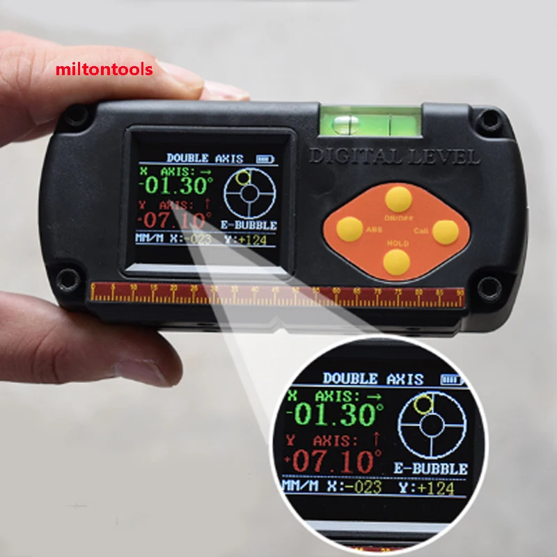 

Digital Protractor Inclinometer Dual Axis Level measure box Angle ruler Elevation meter DAX digital level