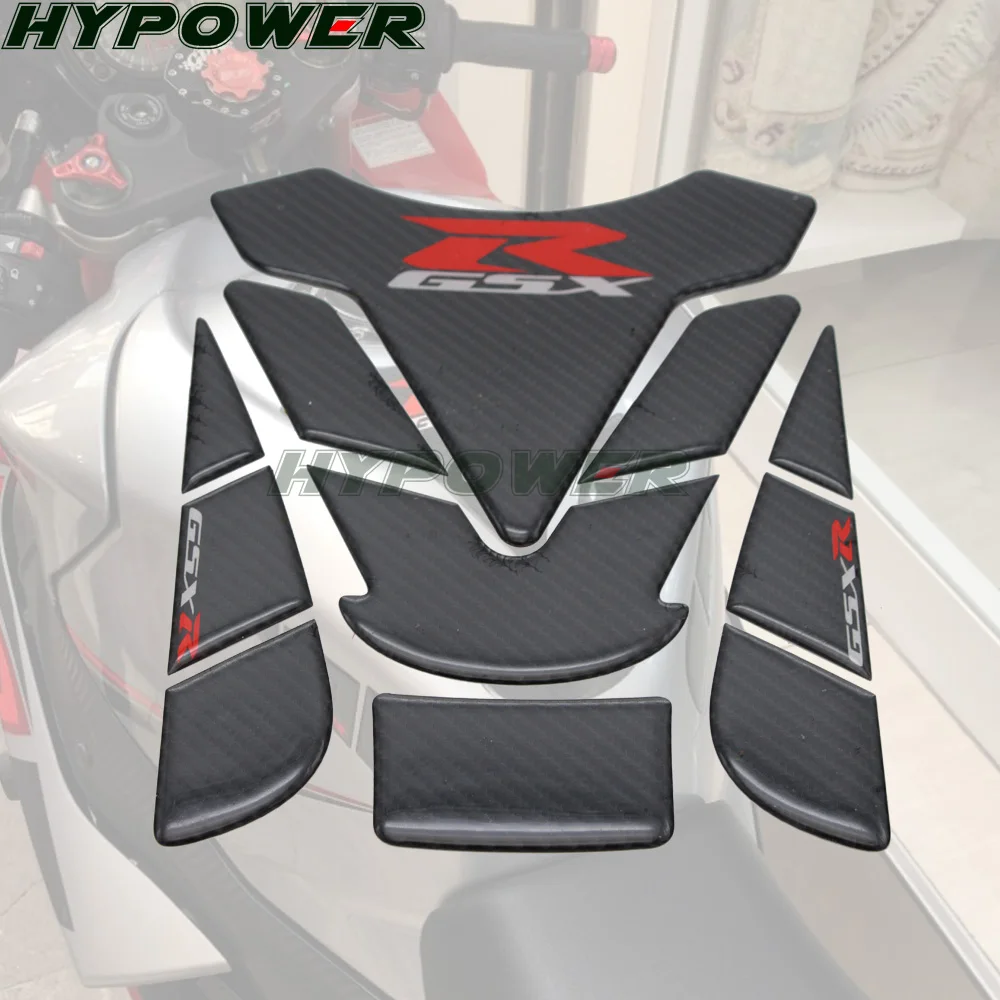 Motorfiets Carbon Look Gasolie Tank Pad Protector Sticker for Suzuki