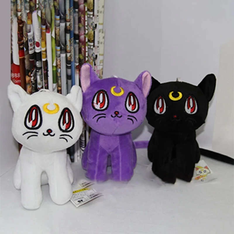 

Anime Cartoon Sailor Moon Luna Plush Toys Pendant Soft Stuffed Animal Dolls
