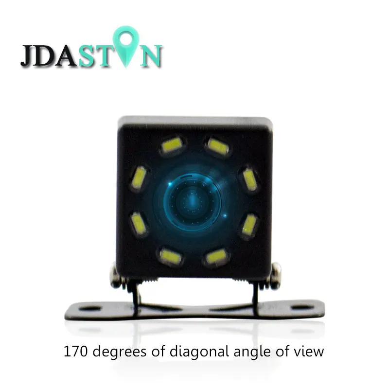 Автомобильная камера заднего вида JDASTON HD 8 светодиодов ночное видение
