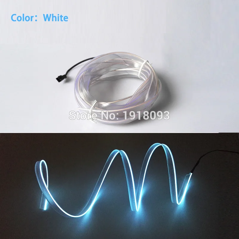 Светодиодная лента EL Wire Tube Rope гибкий неоновый свет 2,3 мм-Юбка 1-25 м 10 видов цветов выбор автомобиля внутри украшения