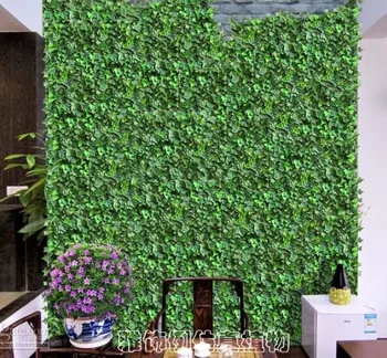 

Cheap Sale Simulation Ivy Climbing Vines Green Leaf Artificial Silk Virginia Creeper Wall Decoration Home Decor