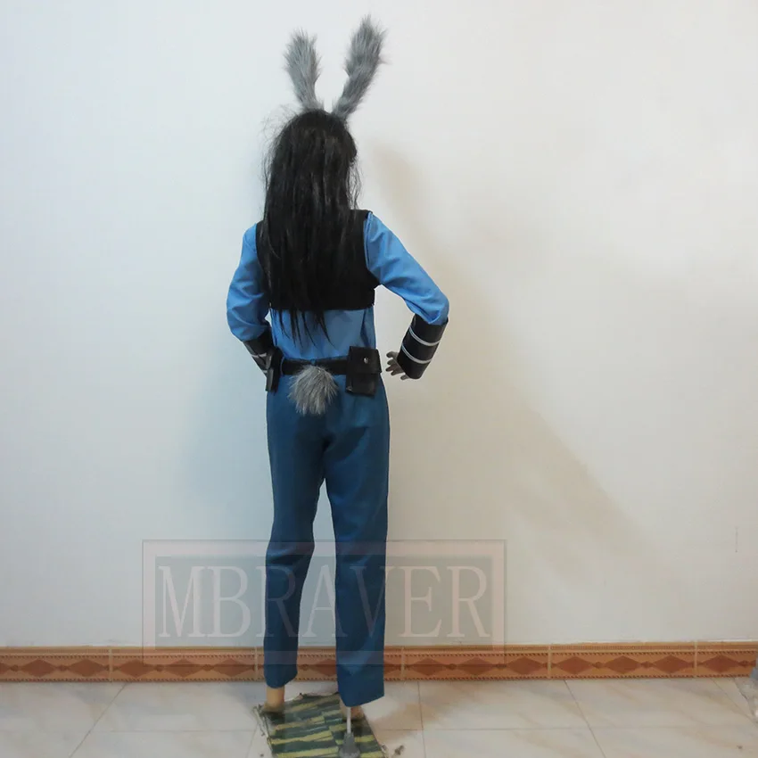 Костюм для косплея Джуди Хоппс из кролика униформа на Хэллоуин костюм