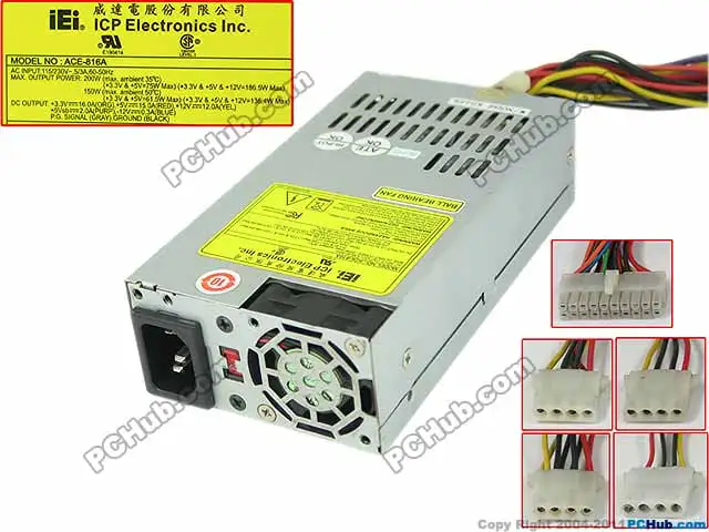 Emacro для IEI ACE-816A сервер источник питания 200 Вт PSU для серверного компьютера