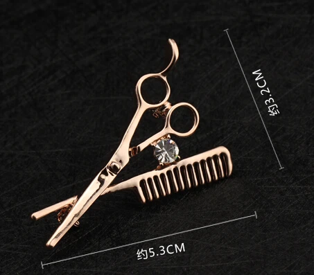 

Enamel Pin Brooches for Women Wholesale Fashion Mini Comb Scissors Delicate Girl Brooch Fashionable Costume Accessaries for