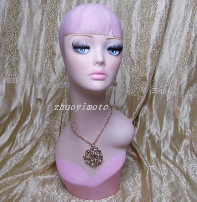 

New Female Mannequin Head Wigs Hats Cap Headphone Display maniqui Model Women For Hair Jewellery Display Stand Ladies GirllNO.19
