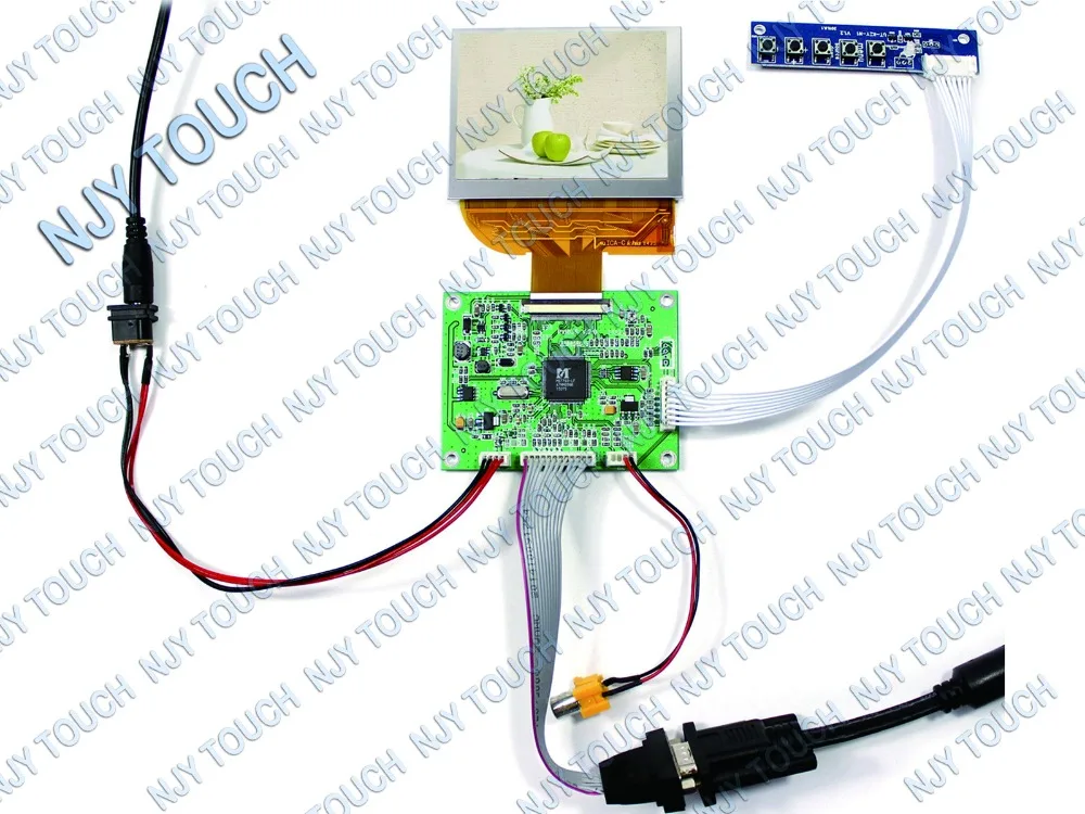 

New 3.5" TFT PD035VX2 640x480 LCD Screen+VGA AV LCD Controller Board kit For Projection