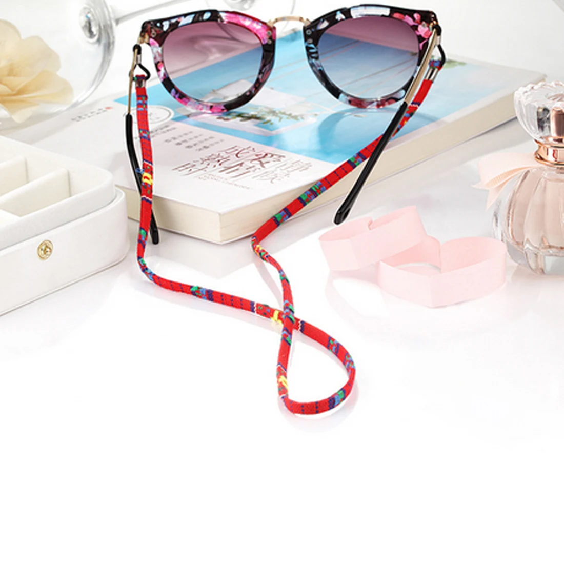 Eyeglass sunglasses cotton neck string cord retainer strap eyewear