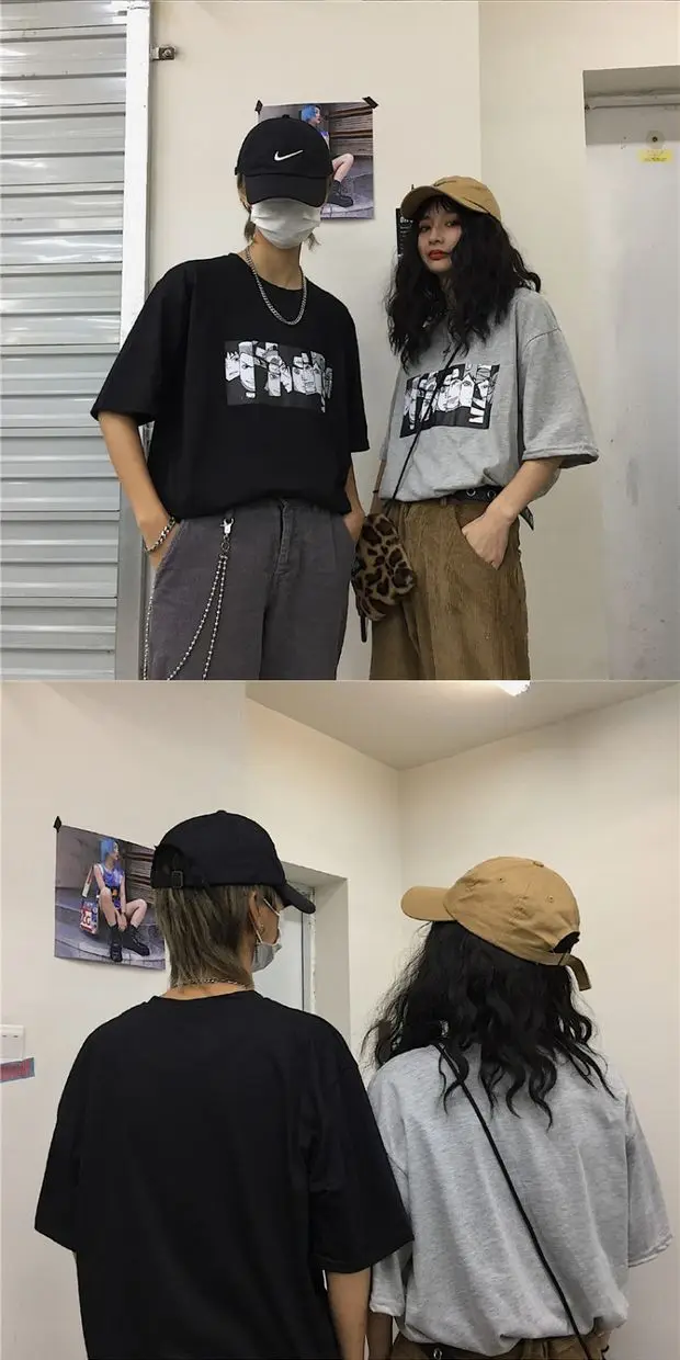 Camiseta Mujer весна лето женские футболки корейский Ulzzang Harajuku уличная Винтажная футболка с коротким рукавом женские топы