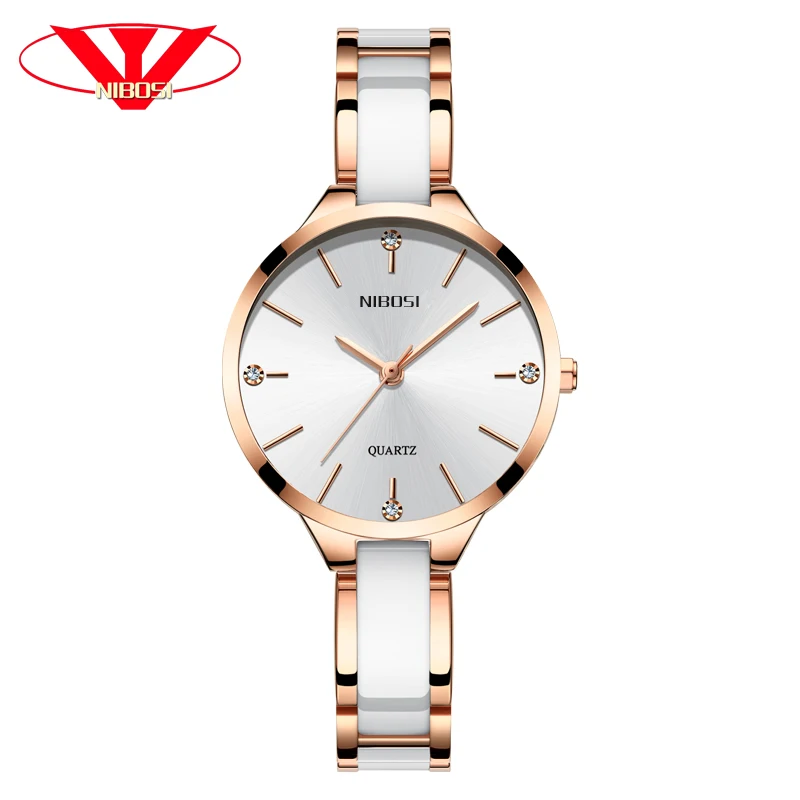 Goede NIBOSI Horloge Vrouwen Horloges Dames Creatieve vrouwen Keramische Armband Horloges Vrouwelijke Klok Relogio Feminino Montre Femme