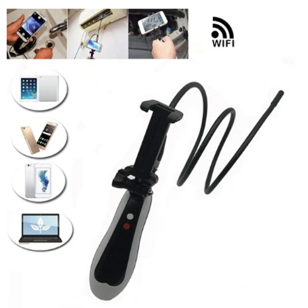 

Full HD 2MP WIFI Snake USB Endoscope Camera Rigid Cable Android iPhone IOS WIFI USB Pipe Inspection Borescope Camera