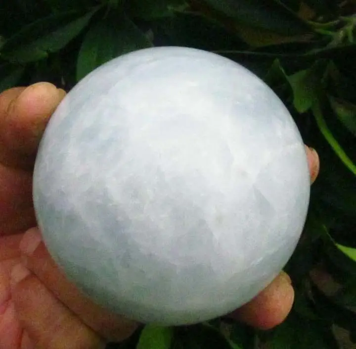 

6680195+++AAA natural Celestite quartz crystal sphere ball Healing100MM