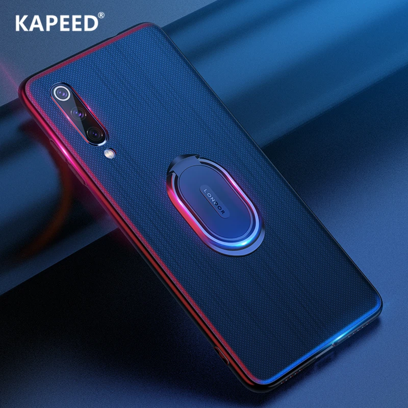 Holder Case For Xiaomi Mi 9 SE Ultra Thin Magnetic Ring Hard Back Soft Silicone Frame Phone Cover Mi9 Fundas | Мобильные телефоны и