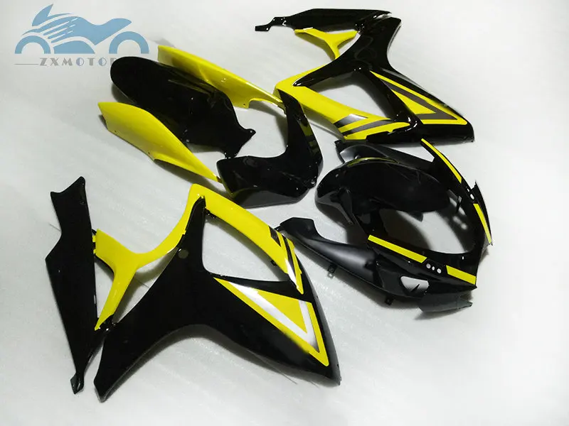 Инъекции комплект обтекателей для SUZUKI 06 07 K6 GSXR600 750 обтекатели комплект GSXR750 2006 2007 GSX R600/желтый/синий/цвета: зеленый, черный