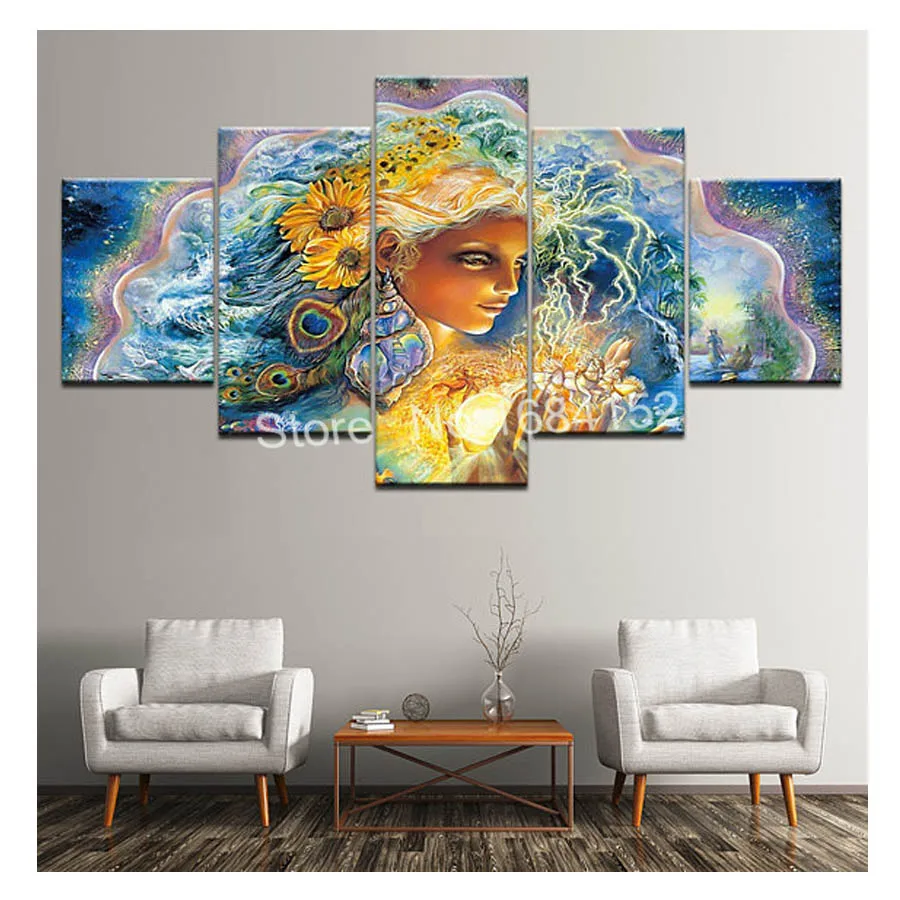 

DIY Diamond Painting Flower Paintings 5Pieces Cross Stitch 5D Diamond Embroidery sale Full Diamond Mosaic Decor Beautiful Girl