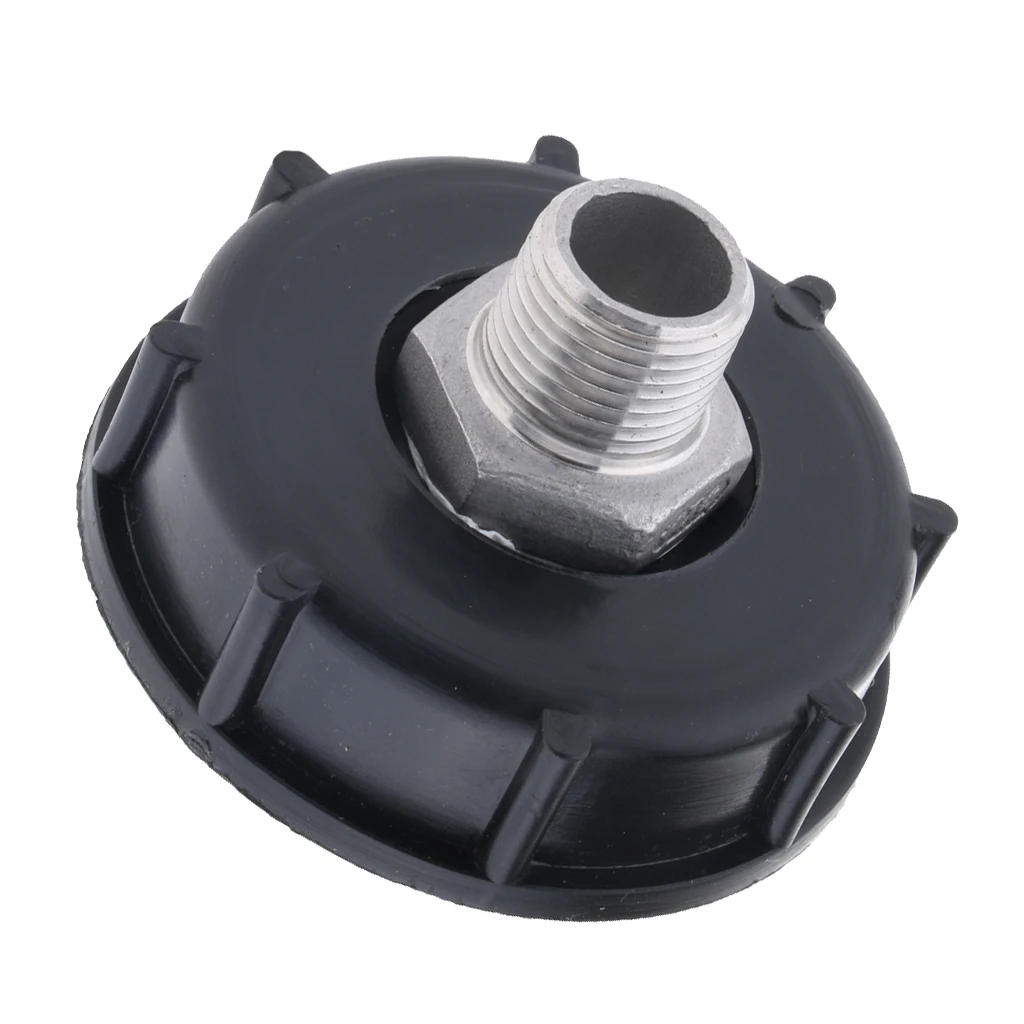 1000L IBC Water Tote Tank Adapter Hose Cap For 60mm Thick Thread Outlet Coarse Thread 4 Extra Thread