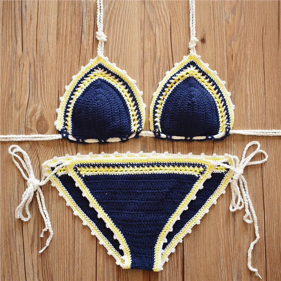 Extreme Sexy Biquini Classic Handmade Crochet Bikini Set Super Push Up
