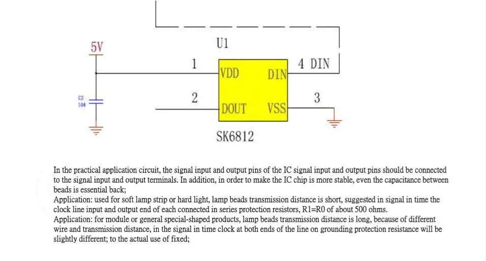 100-1500 шт. SK6812 5050/3535 RGB SMD(аналогично WS2812B) индивидуально адресуемый цифровой полноцветный светодиодный чип пикселей DC5V