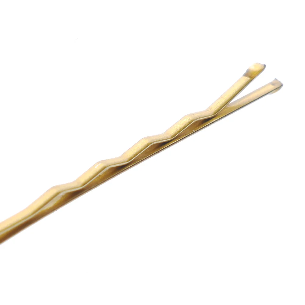 Hot sale 10PCS Hair Waved U Shaped Bobby Clip Pin Barrette Grip Clip Gold Hair Pins 5