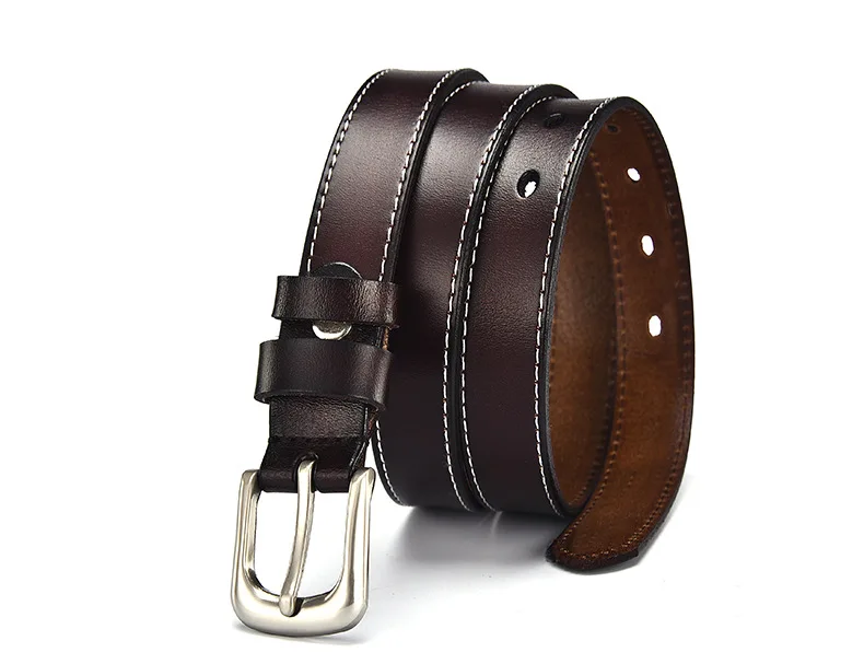Ceinture Femme 2.3 см Широкий Булавки ремень Девушки Кожа контракт пояс модный украшением женского коровьей удлинить