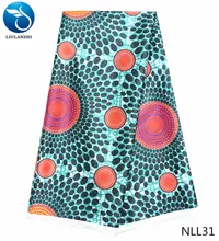 LIULANZHI Ankara fabric satin silk fabric textile latest nigeria printed fabric holland design 5yards/piece for dress NLL20-43