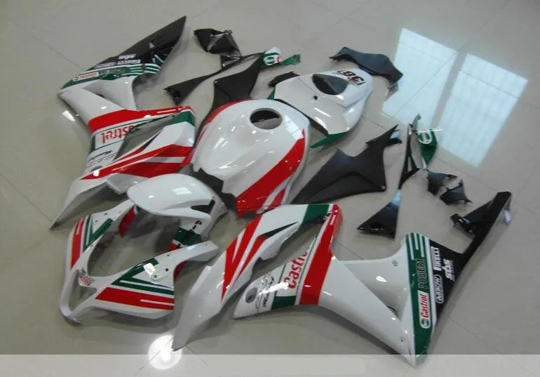 OEM качество инъекции ABS Обтекатели набор подходит для HONDA CBR600RR 07 08 F5 CBR600 2007 2008 полный обтекатель, цвет красный, белый зеленый