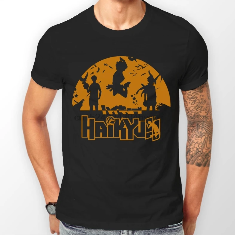 Haikyu Team Hinata Shoyo Haikyuu Anime Manga Unisex Tshirt T-Shirt Tee ALL SIZES | Мужская одежда