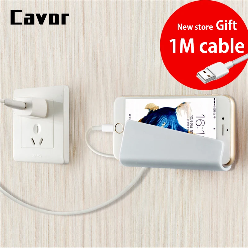 

Type C USB C Cable Wall Charger Phone Holder For Xiaomi Mi 9 Se T 9T 8 Pro 6 Mix 2s 3 Mobile Holder Adhesive Stand Mount Holder