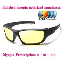 Готовые поляризационные солнцезащитные очки для близорукости, большие размеры для мужчин и женщин, круглые солнцезащитные очки для вождения, поляризационные очки по рецепту lensNX