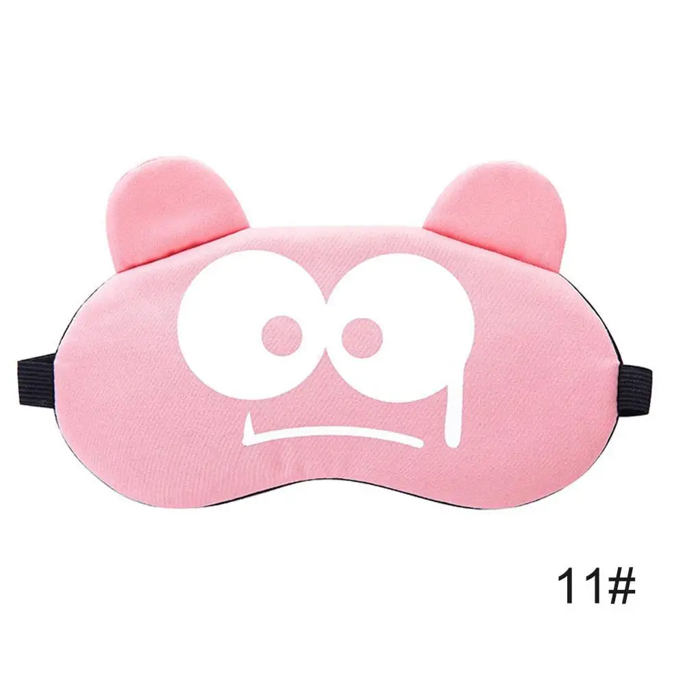Horrow pink Хлопковая маска для лица с рисунком, маска для сна, милая забавная Милая повязка на глаза, маска для сна, маска для сна - Цвет: Horrow pink