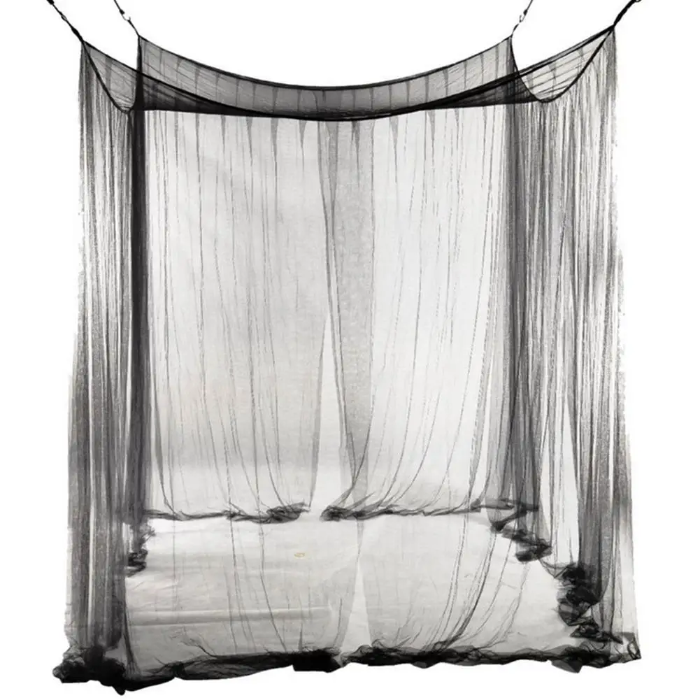 Adeeing 4 Corner Post Mosquito Net Full Queen King Size Bed Canopy