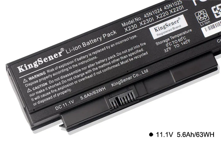 KingSener ноутбука Батарея для lenovo Thinkpad X230 X230I X230S 45N1024 45N1022 45N1023 45N1029 45N1033 5.6Ah/63WH 44