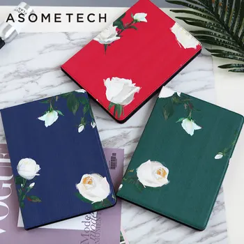 

Case For iPad New 2017 Tablet Cases Flower Waterproof Magnet Cover For ipad 2/3/4 air 1/2 Pro 9.7 Auto Wake-up Sleep Back fundas