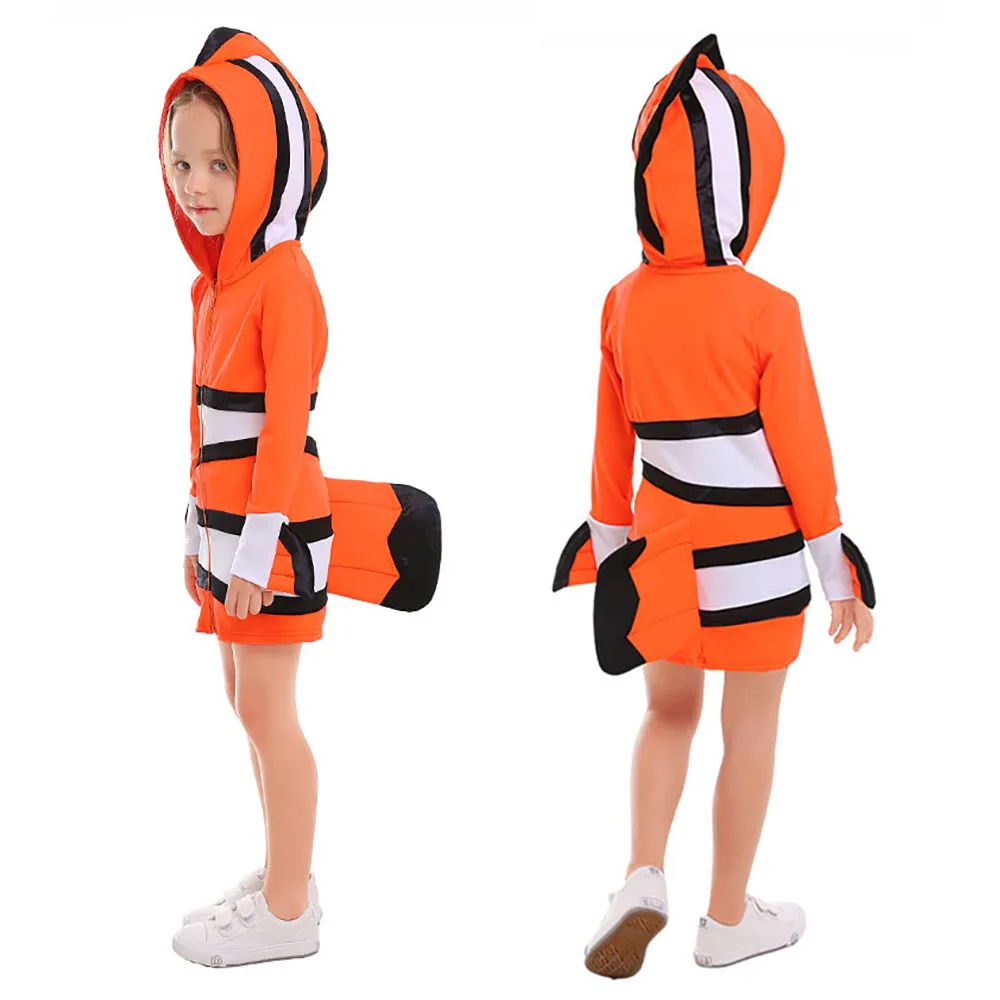 Erwachsene Kinder Niedlich Finde Nemo Kostüm Clown Tier Cosplay Tapsen Outfit 