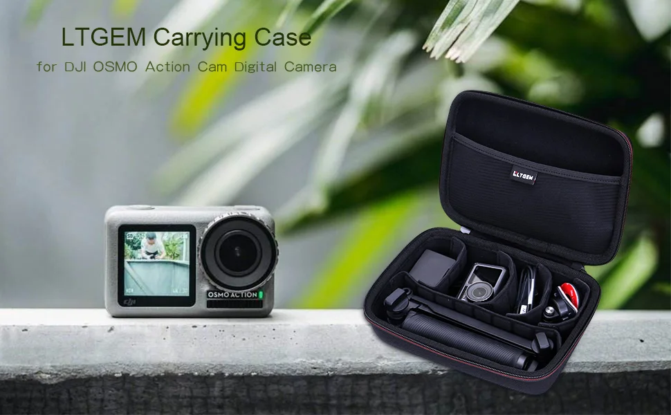 LTGEM EVA черный Переносной жесткий футляр для цифровой камеры DJI OSMO Action Cam