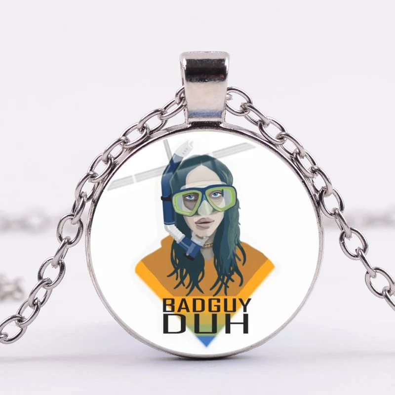 Logo Billie Eilish Style Name Photos Person Necklace Set Chain Merch Free Shipping Worldwide