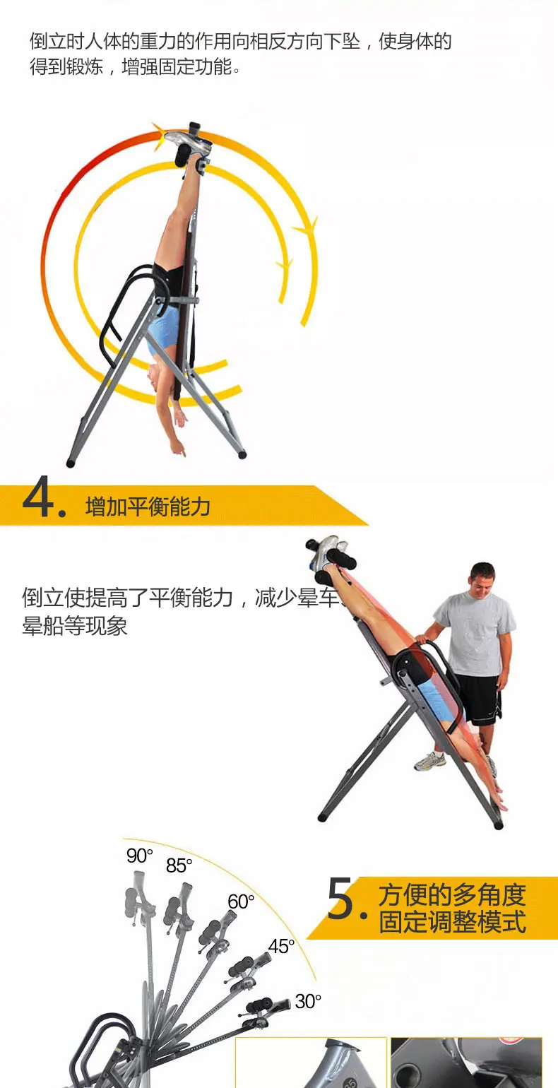 Back Stretcher Machine for Pain Relief Therapy Inversion Table Health Mark Pro Inversion Lumbar Upside down Machine