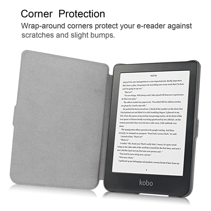 Чехол Smart Cover для Kobo Clara HD, защитная оболочка, Сумка с башней, бабочками, девочками, с принтом, для чтения электронных книг