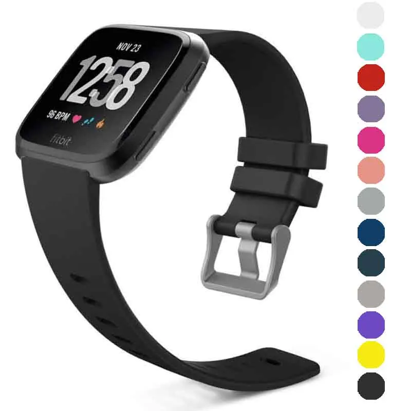 

Silicone Wrist Strap for Fitbit Versa Band Wristband Correa for fit bit Versa Breacelet Wriststrap Sport Watch Smart Accessories
