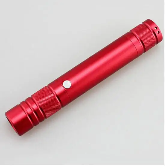 USB перезаряжаемая лазерная указка, зарядка, высокая мощность, лазерный луч, зеленый, портативный, 5 мВт, мощная, световая лазерная ручка, регулируемый фокус - Цвет: Красный