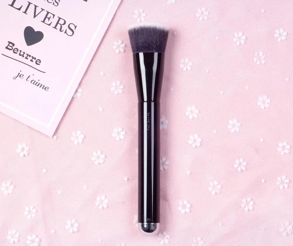 

High quality black handle Flat Top Sculpting Highlighter brush Professional brand foundation brush makeup tool 15# 1 pcs