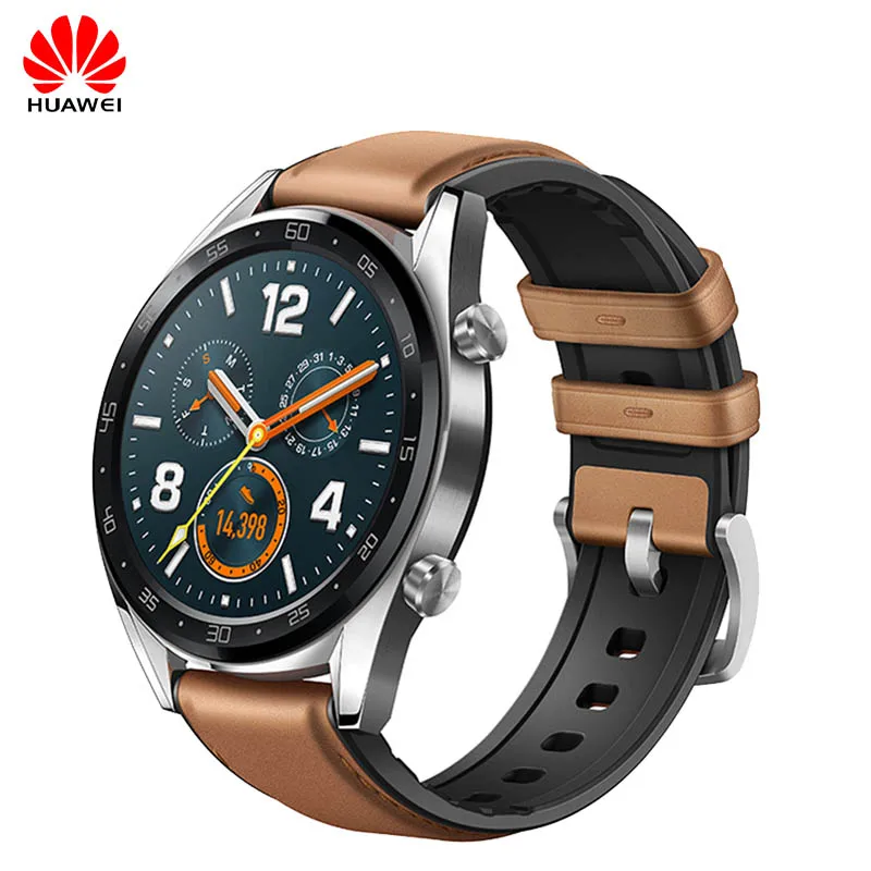 

Huawei Watch GT Smart Watch Support GPS NFC 14 Days Battery Life 5 ATM Waterproof Call Heart Rate Tracker sports For Android iOS