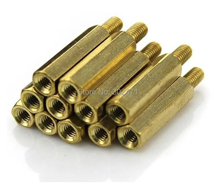 M3* 15+ 6 мм Колонка M3 одна осветительная головка, угол состоит из шести секций/латунный винт/шестиугольный разделительная колонка/M3-Series завинчивающейся крышкой