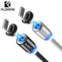 

FLOVEME 1M Magnetic USB Cable For iPhone X Micro USB Cable Magnetic Charger For Samsung Xiaomi Mobile Phone Magnet Microusb Cabo