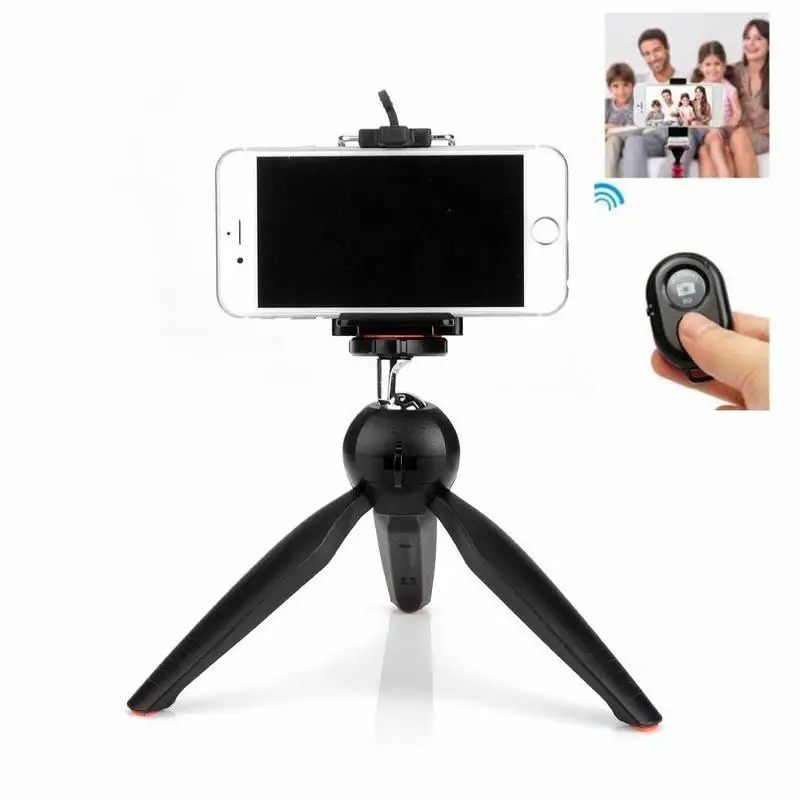 YunTeng 228 Mini Tripod Phone Holder Clip For iPhone IOS Samsung