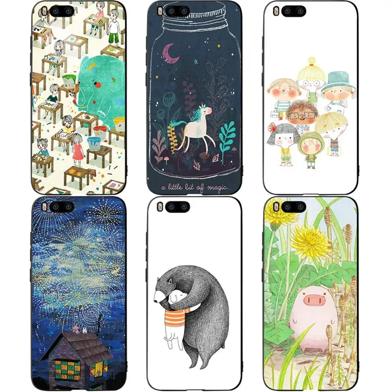

Cute Unicorn Phone Cases Cover for Xiaomi mi A2 8 9 lite se case xiaomi redmi note 6 7 pro case redmi note 5 Plus Soft Cases
